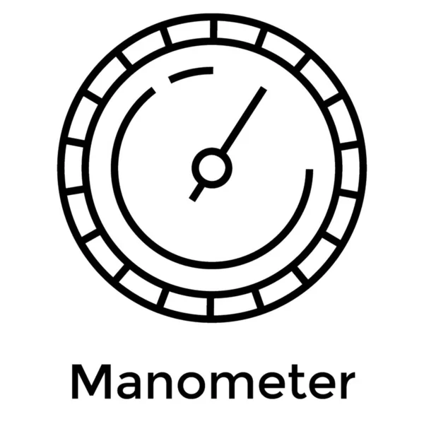 Coche Manómetro Vector Diseño Refrigerado — Vector de stock