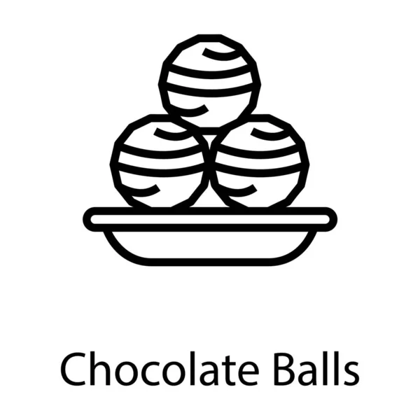 巧克力球矢量图标设计 — 图库矢量图片