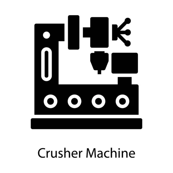 Вектор Дробилки Твердой Конструкции — стоковый вектор