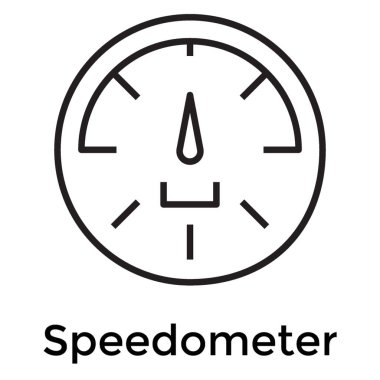 Satır tasarımında hız göstergesi simgesi 