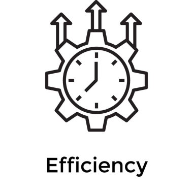 Beyaz arka planda izole operasyonel verimlilik  