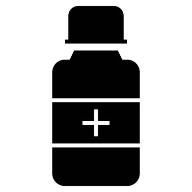 Pills kavanoz simgesi, sağlam tasarım.