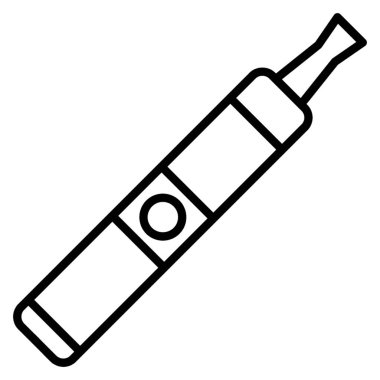 Hat tasarımında elektrikli sigara simgesi.