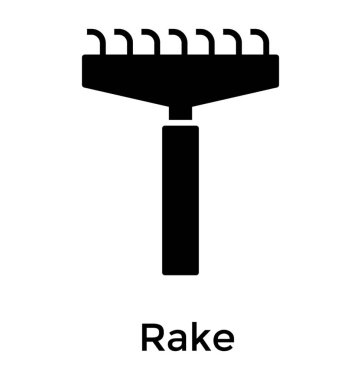 Katı tasarımda tırmık simgesi.