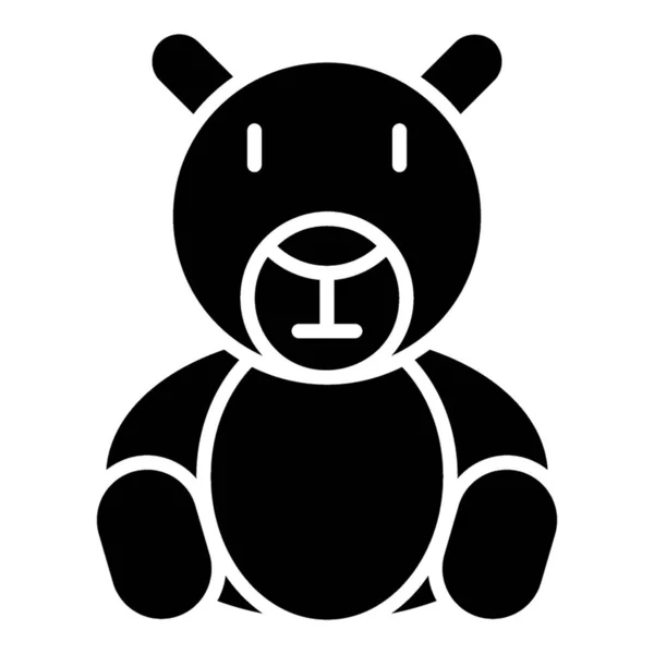 Σύμβολο Αρκουδάκι Στο Σχεδιασμό Γλύφων — Διανυσματικό Αρχείο
