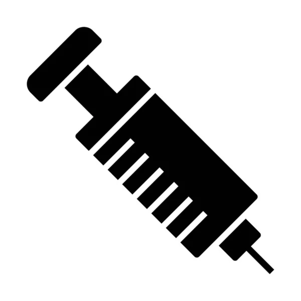 Icona Iniezione Nel Disegno Del Glifo — Vettoriale Stock