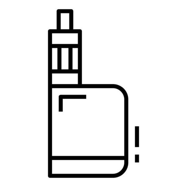 Icono Cigarrillo Eléctrico Diseño Línea — Vector de stock