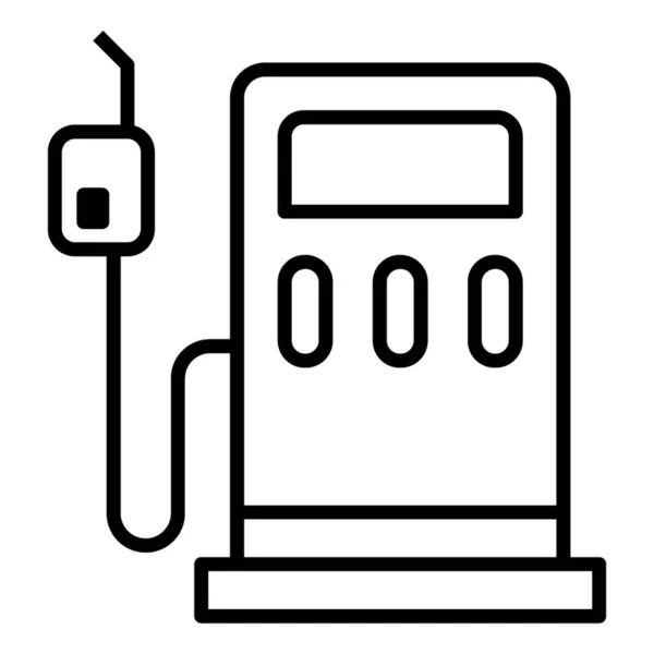 燃料ディスペンサーアイコンのラインデザイン — ストックベクタ