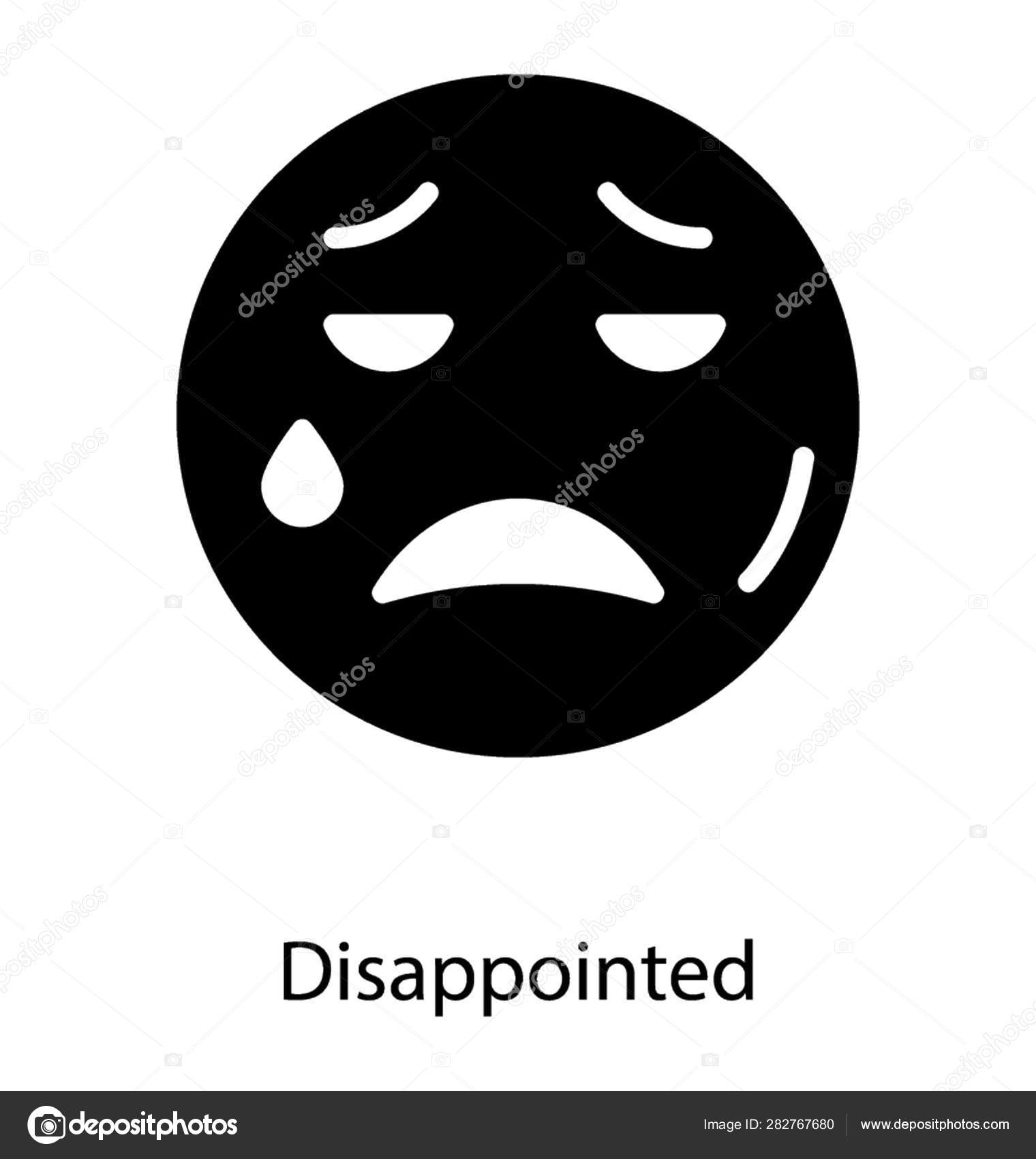Emoji Decepcionado Icono Glifo Vector de stock #282767680 de ©vectorspoint, image size:1520x1700