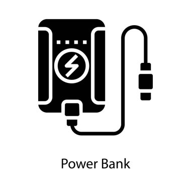 Elektronik güç bankası hat vektörü