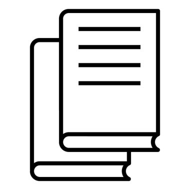 Satır tasarımında kitap simgesi.