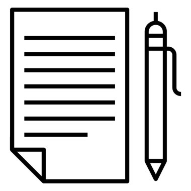 Kalemli kağıt, makale yazma konsepti