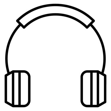 Hat tasarımında kulaklık simgesi.