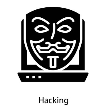 Hack simgesinin Glyph tasarımı.