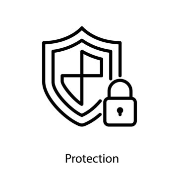 Satır tasarımında koruma simgesi.