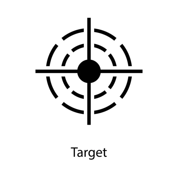 Customer Target Vector Solid Design — Stock Vector