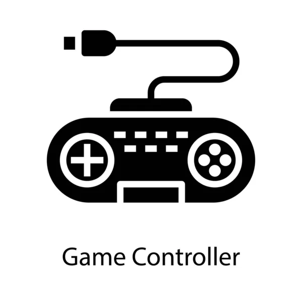 Game Remote Controller Solid Design — Stock Vector