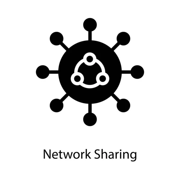 Ikon Design För Delning Sociala Nätverk — Stock vektor