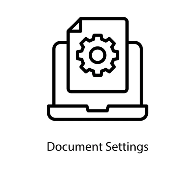 Vetor Configuração Arquivo Fundo Branco — Vetor de Stock