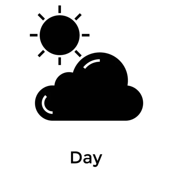 坚实的设计 白天的云 — 图库矢量图片