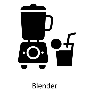 Katı tasarımda juicer simgesi.