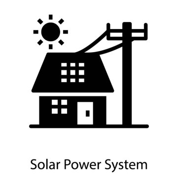 Katı ev elektrik vektör tasarımı 