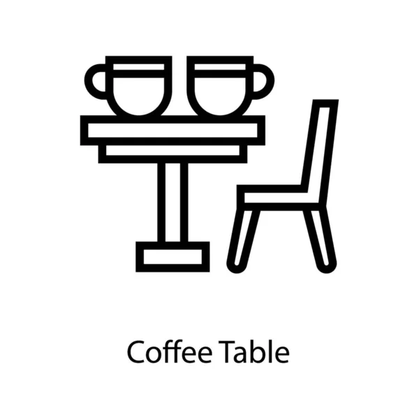 Kaffeepause Zeilendesign Vektor — Stockvektor