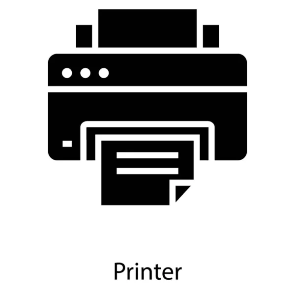 Drukmachine Icoon Gearchiveerd Ontwerp — Stockvector