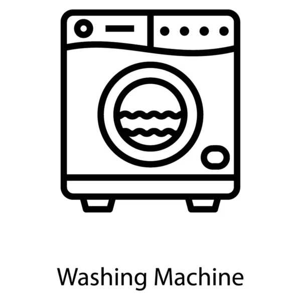 Elektrogeräte Symbol Waschmaschine — Stockvektor