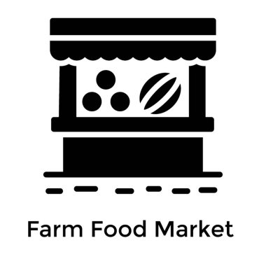 Dolgulu vektörçiftlik pazarı 