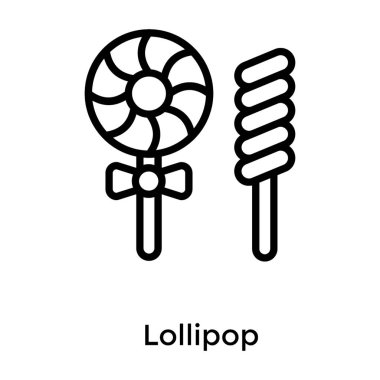 Satır simgesinde tatlı lolipoplar 