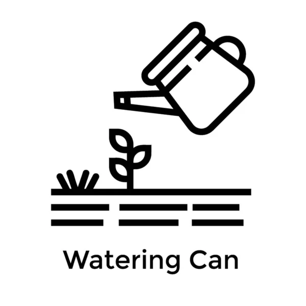 浇水可以图标线设计 — 图库矢量图片