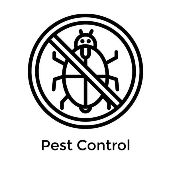 Pest Control Icon Line Vector — Stock Vector