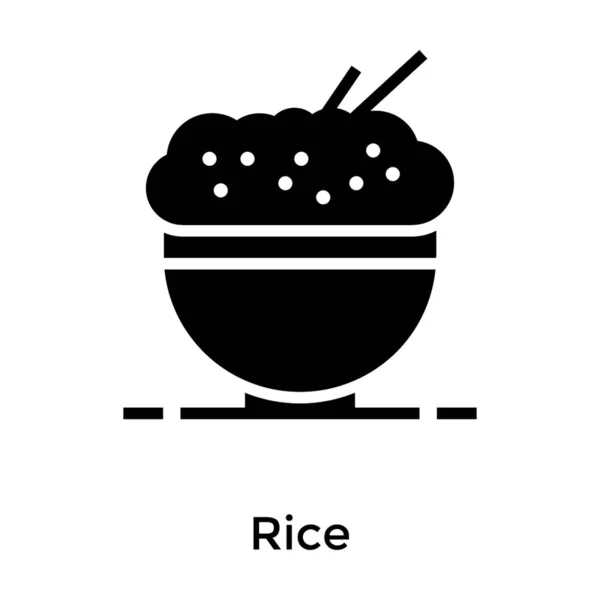 Arroz Hervido Aislado Sobre Fondo Blanco — Vector de stock