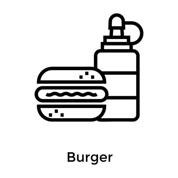 Fast Food Liniendesign — Stockvektor