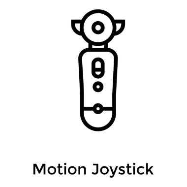 Çizgi tasarımında hareket joystick vektörü  