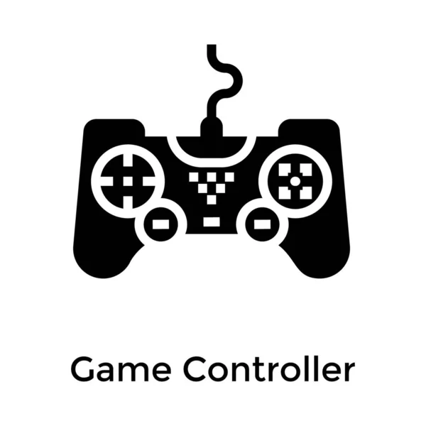Solid Game Controller Vector Ontwerp — Stockvector