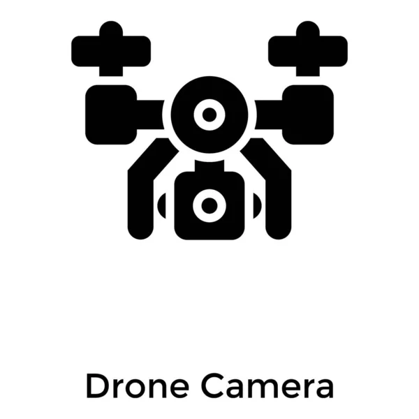 Diseño Sólido Cámara Fotografía Drones — Archivo Imágenes Vectoriales