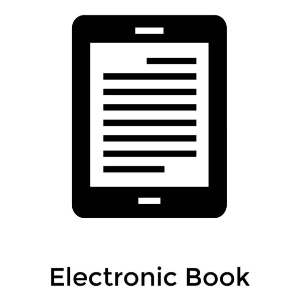 Vector Libro Electrónico Línea Diseño — Vector de stock