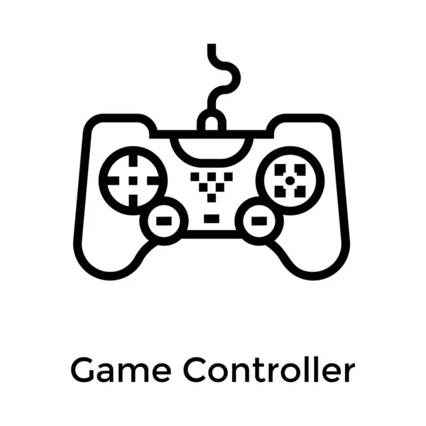 Line Game Controller Vector Ontwerp — Stockvector