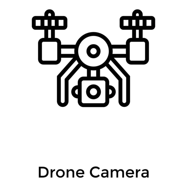 Liniendesign Der Drohnen Kamera — Stockvektor