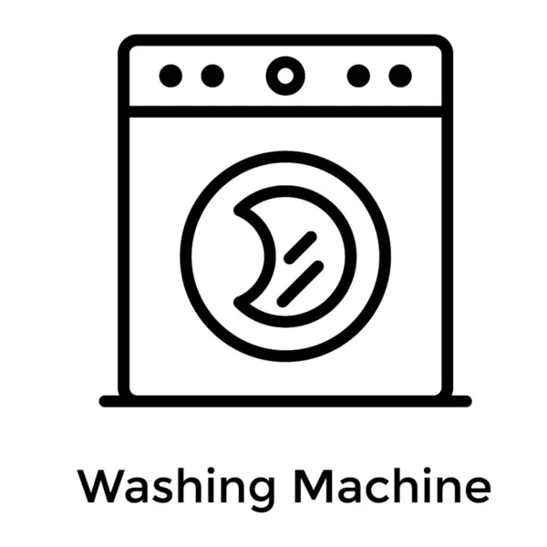 Ikon För Tvättmaskin Vector — Stock vektor
