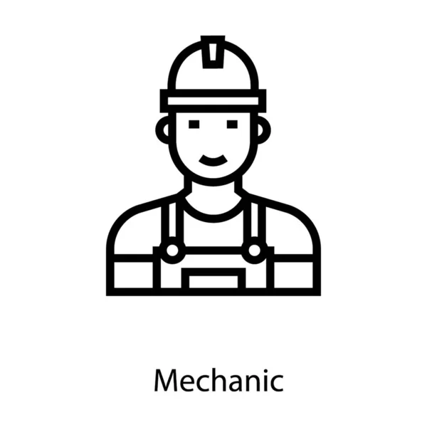 Ícone Mecânico Projeto Linha —  Vetores de Stock