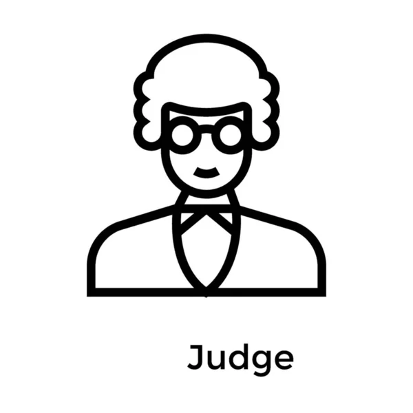 Επαγγελματικός Δικαστής Στο Σχέδιο Γραμμής — Διανυσματικό Αρχείο
