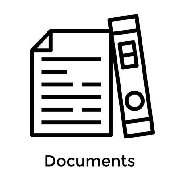 Documentos Legales Vector Línea Diseño — Archivo Imágenes Vectoriales