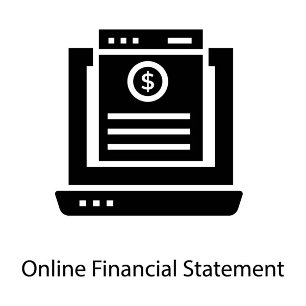 字形设计中的金融网站图标矢量 — 图库矢量图片