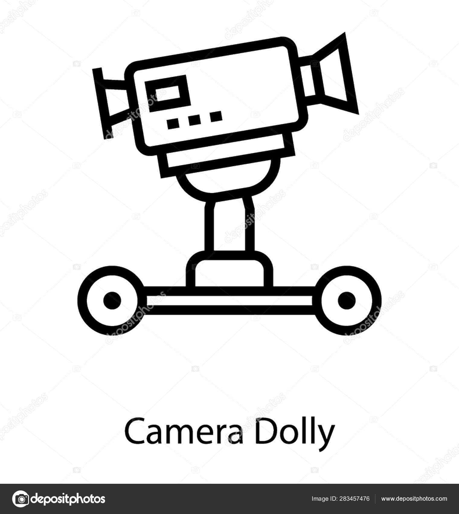 Icon Camera Dolly Line Design Stock Vector Image by ©vectorspoint