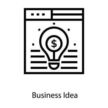 Beyaz arka planda yalıtılmış iş fikri simgesi 