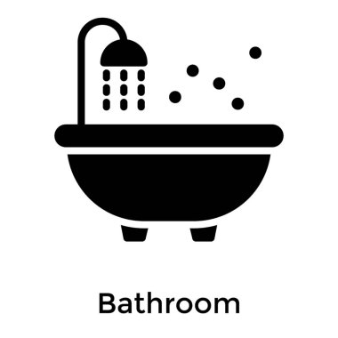 Banyo vektör tasarımının sağlam simgesi 