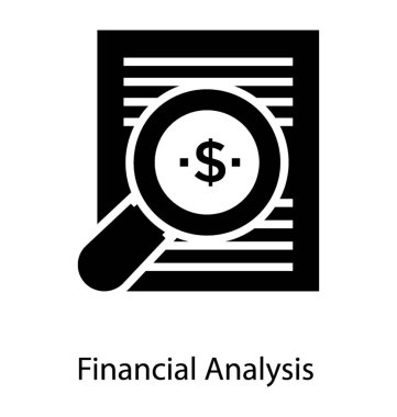 Yatırım araştırma simgesi sağlam tasarım